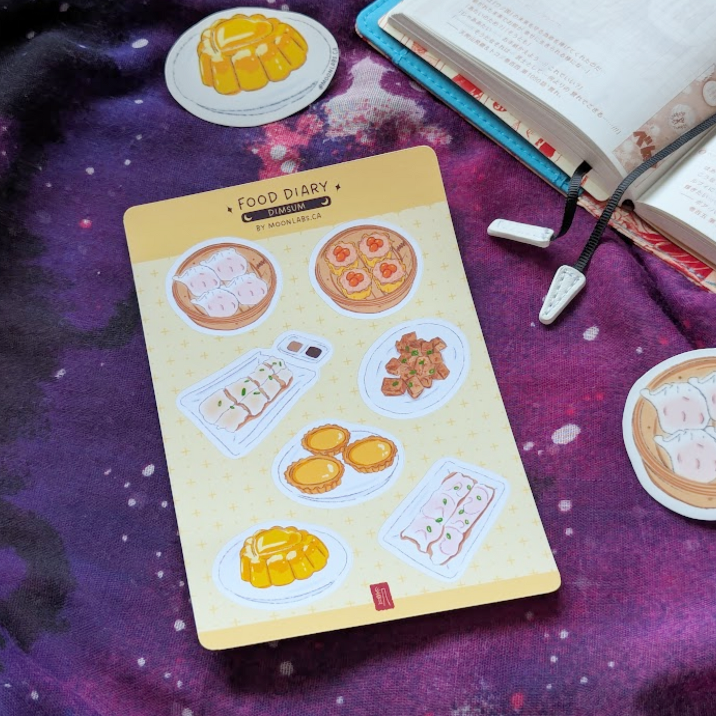Dimsum Sticker Sheets | Food Diary