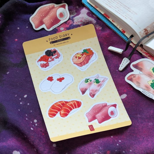 Sushi Sticker Sheets | Food Diary