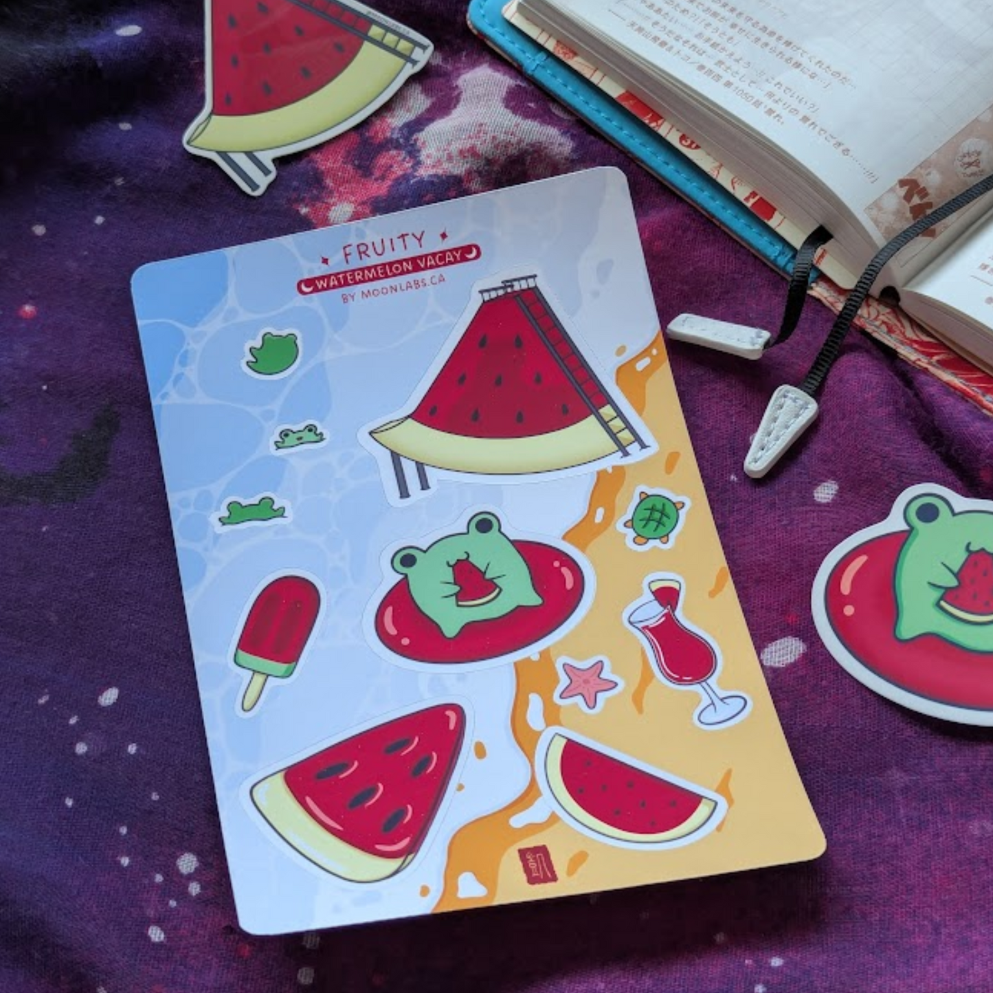 Watermelon Vacation Sticker Sheets