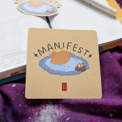 Manifest Capybara Bookmark