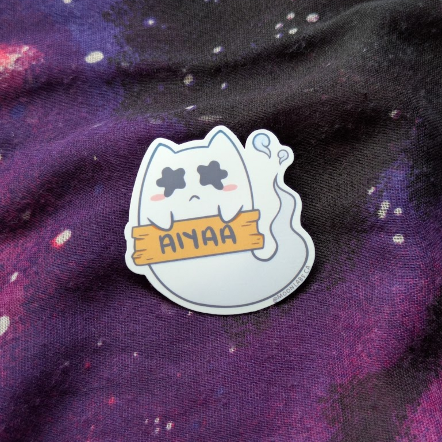 Aiya Ghost Cat Sticker