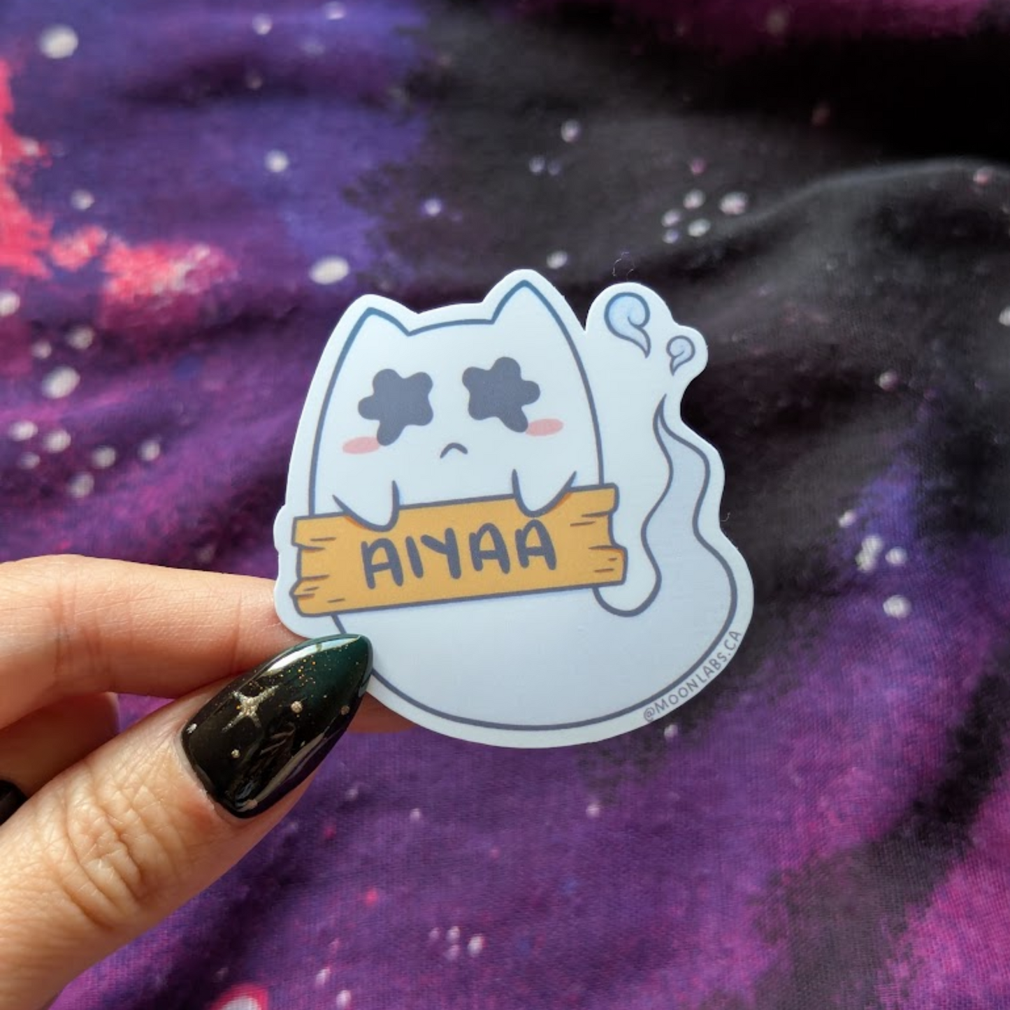 Aiya Ghost Cat Sticker