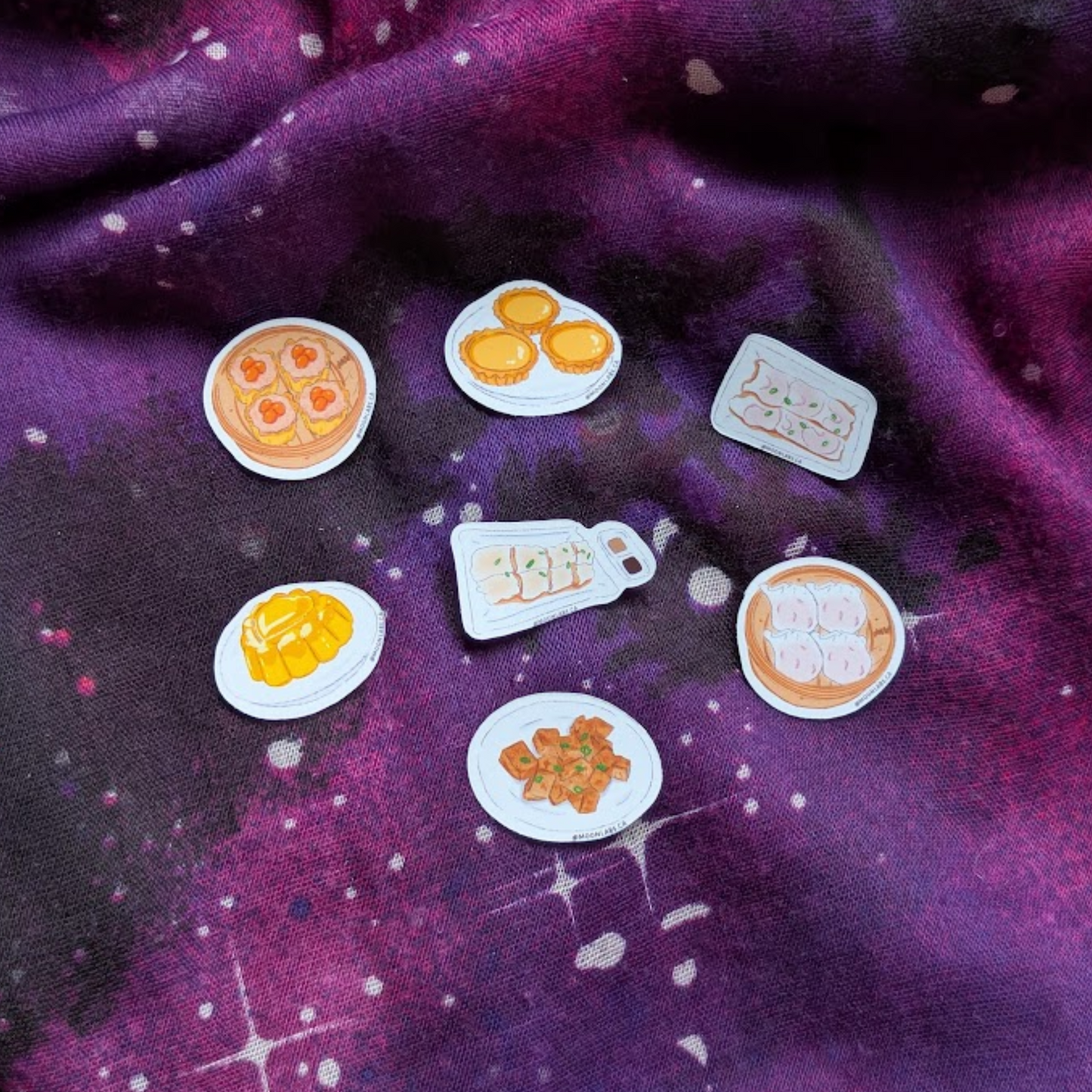 Dimsum Flake Sticker Pack | Food Diary