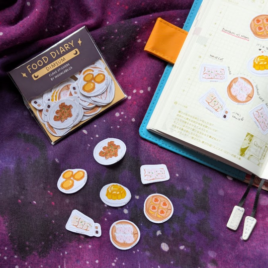 Dimsum Flake Sticker Pack | Food Diary