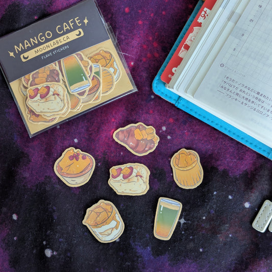 Mango Café Flake Sticker Pack | Food Diary