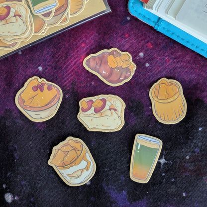Mango Café Flake Sticker Pack | Food Diary