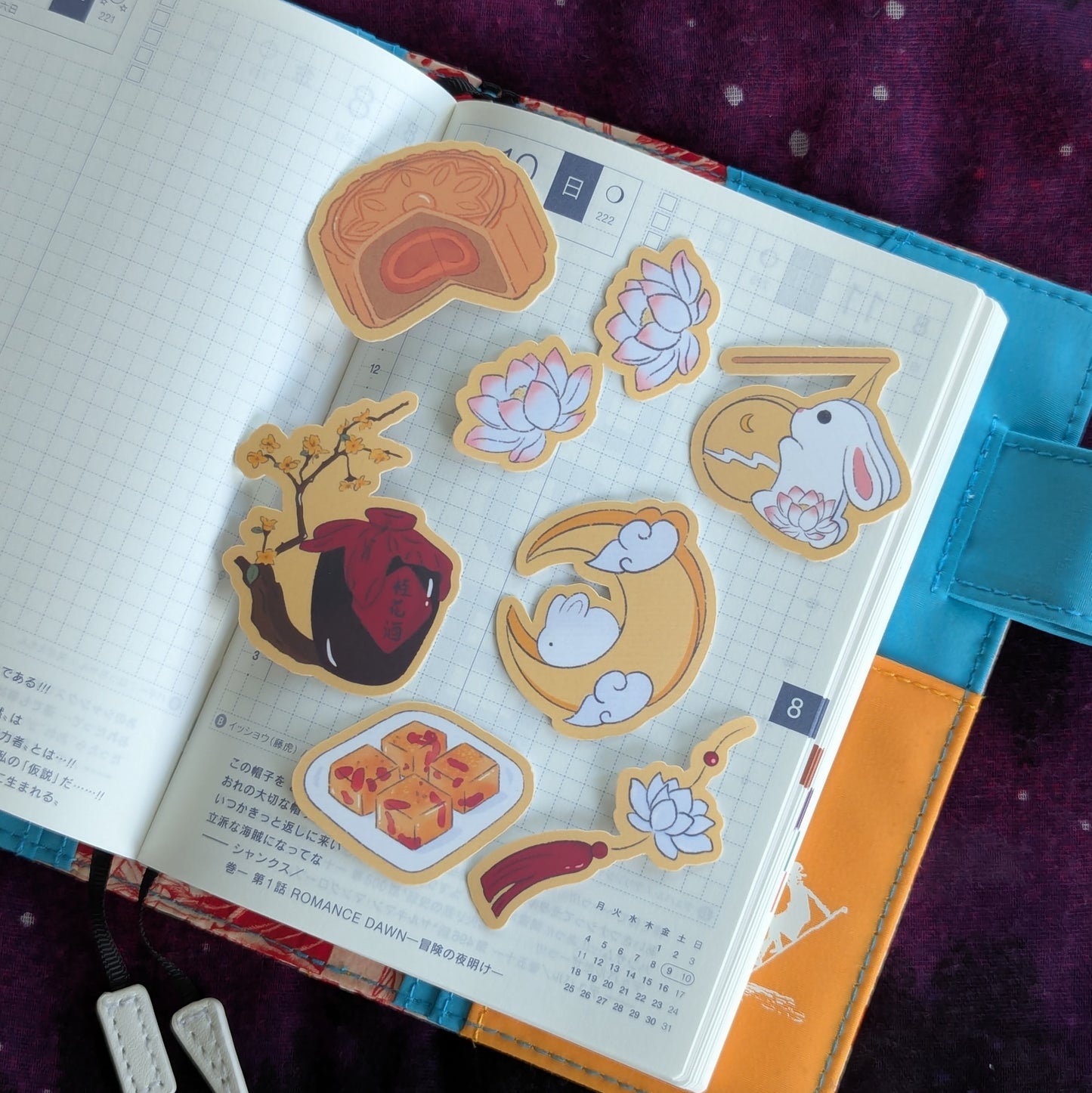 Mid-Autumn Bunnies 中秋兔子 Sticker Set