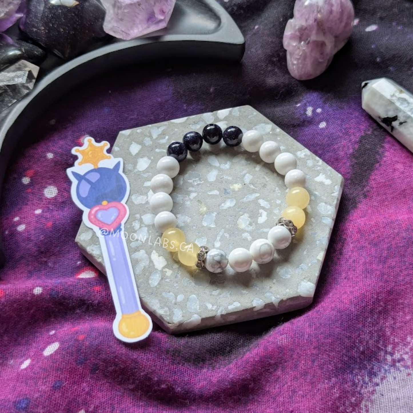 Limited Sailor Uranus Inspired Gemstone Bracelet