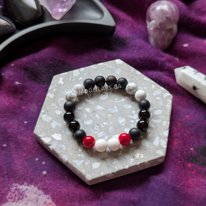 Limited Sailormoon & Tuxedo Mask Inspired Gemstone Bracelet