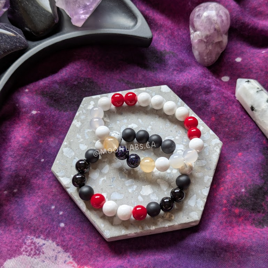 Limited Sailormoon & Tuxedo Mask Inspired Gemstone Bracelet