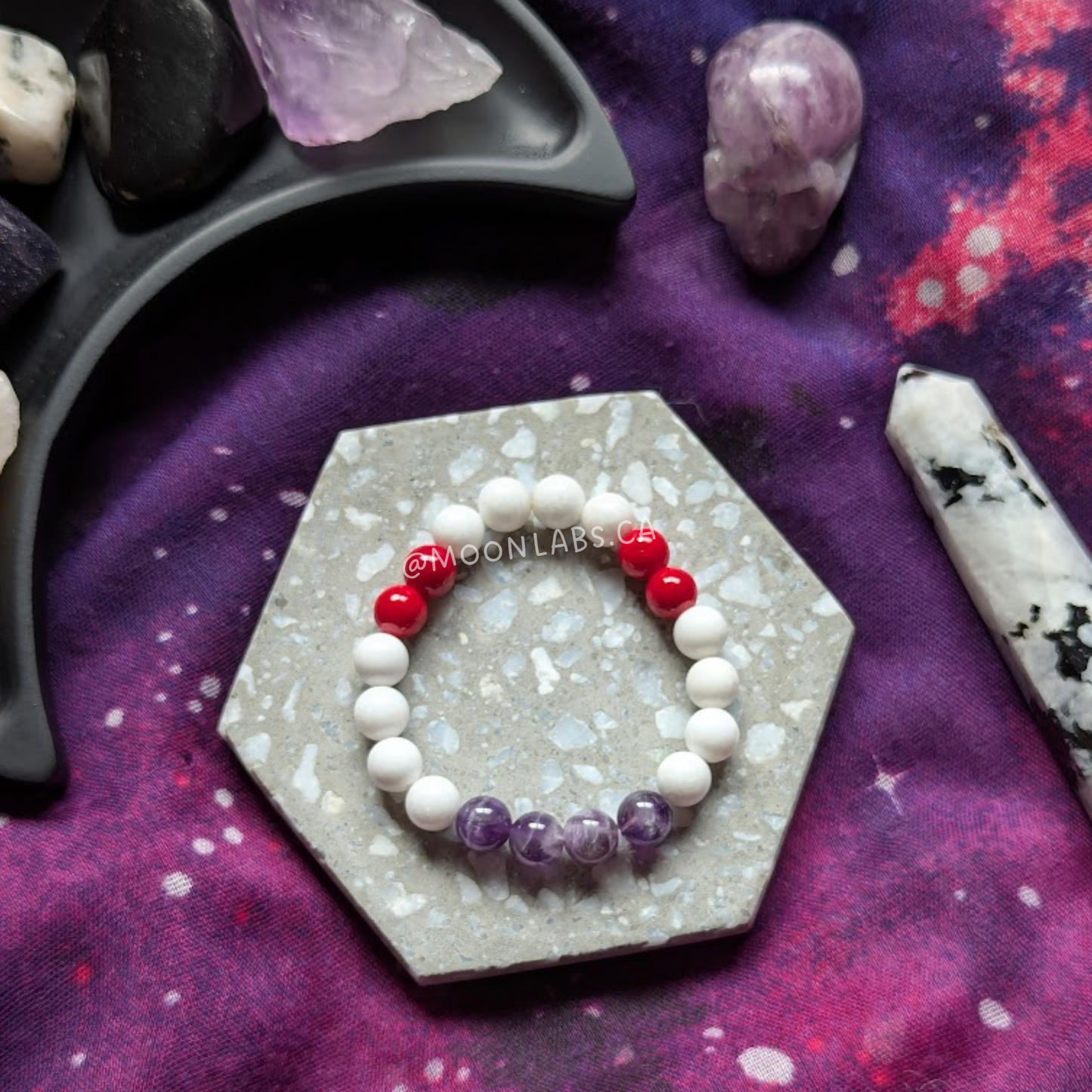 Limited Sailor Mars Inspired Gemstone Bracelet