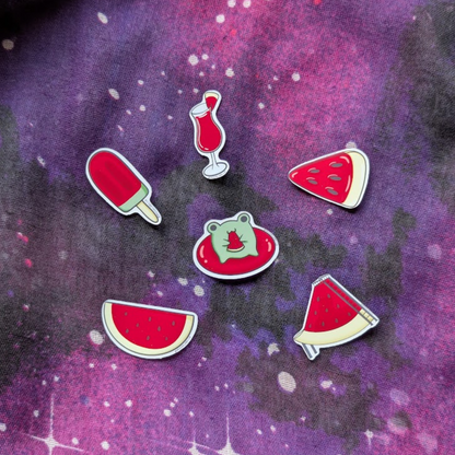 Watermelon Vacation Flake Sticker Pack | Fruity Seasons