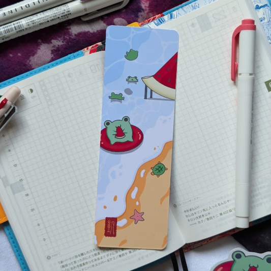 Watermelon Vacation Bookmark | Fruity Seasons